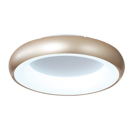 Πλαφονιέρα οροφής LED 110W 3CCT από χρυσαφί και λευκό ακρυλικό D:60cm