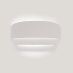 Επιτοίχιο φωτιστικό λευκό από γύψο 1XE14 D:29cm