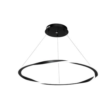Κρεμαστό φωτιστικό LED 60W 3CCT σε μαύρο χρώμα D:60cm