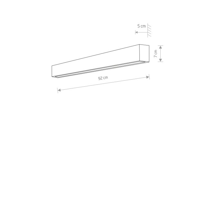 Φωτιστικό Εσωτερικού Χώρου Straight Wall Led M