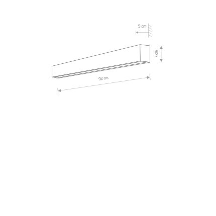 Φωτιστικό Εσωτερικού Χώρου Straight Wall Led M