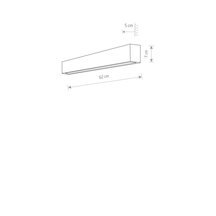 Φωτιστικό Εσωτερικού Χώρου Straight Wall Led S