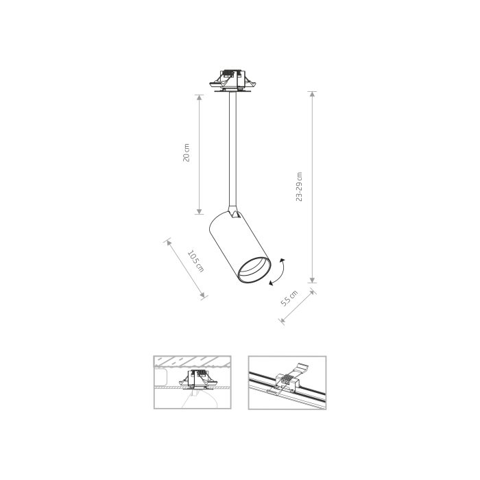 Φωτιστικό Εσωτερικού Χώρου Mono Surface Long S