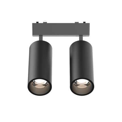 Φωτιστικό LED 2x9W 3000K για Ultra-Thin μαγνητική ράγα σε μαύρη απόχρωση D:16cmX4