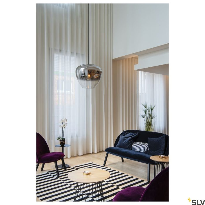 indoor pendant E27 chrome