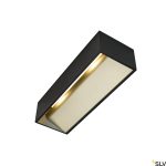 LOGS IN L Indoor LED recessed wall light black/brass 3000K TRIAC dimmable