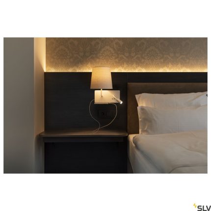 indoor LED surface-mounted wall light 3000K white version left incl. USB connection