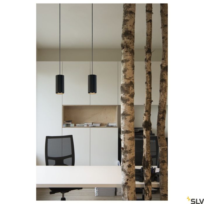 Indoor LED pendant light black/black 3000K 36°