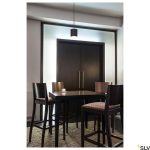 Indoor LED pendant light single black DIM-TO-WARM 2000-3000K