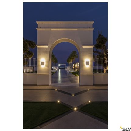 LED outdoor surface-mounted wall light