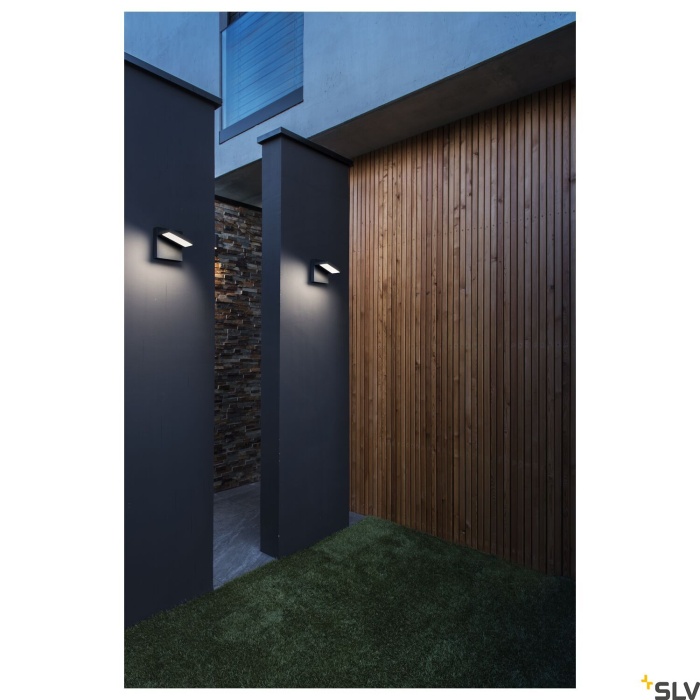 Outdoor LED surface-mounted wall light IP55 anthracite 3000/4000K