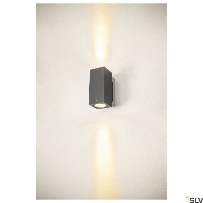 outdoor LED surface-mounted wall light anthracite