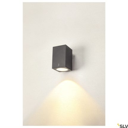 single outdoor LED surface-mounted wall light anthracite CCT 3000/4000K