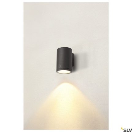 single outdoor LED surface-mounted wall light anthracite CCT 3000/4000K