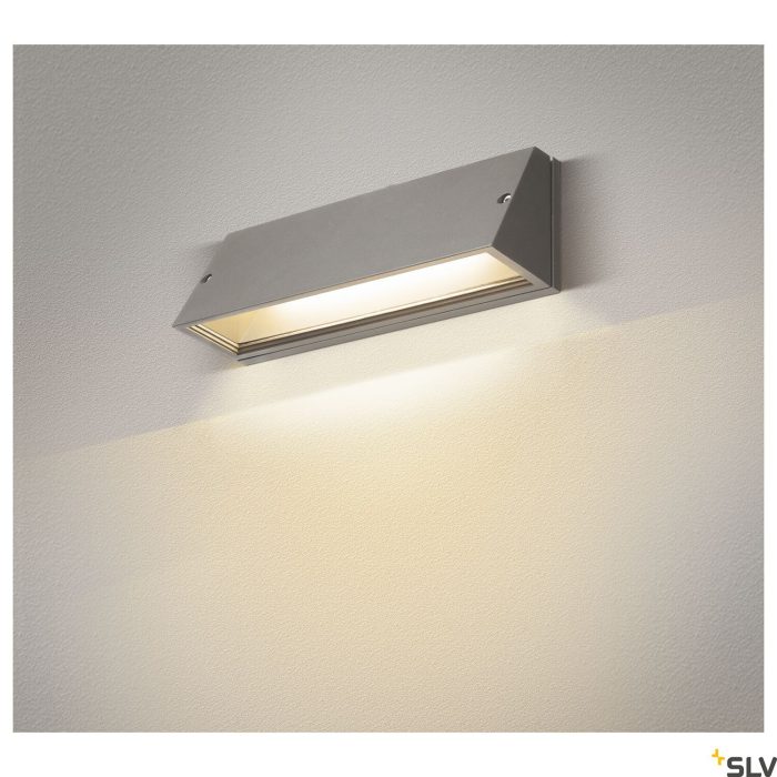 outdoor LED surface-mounted wall light grey CCT switch 3000/4000K