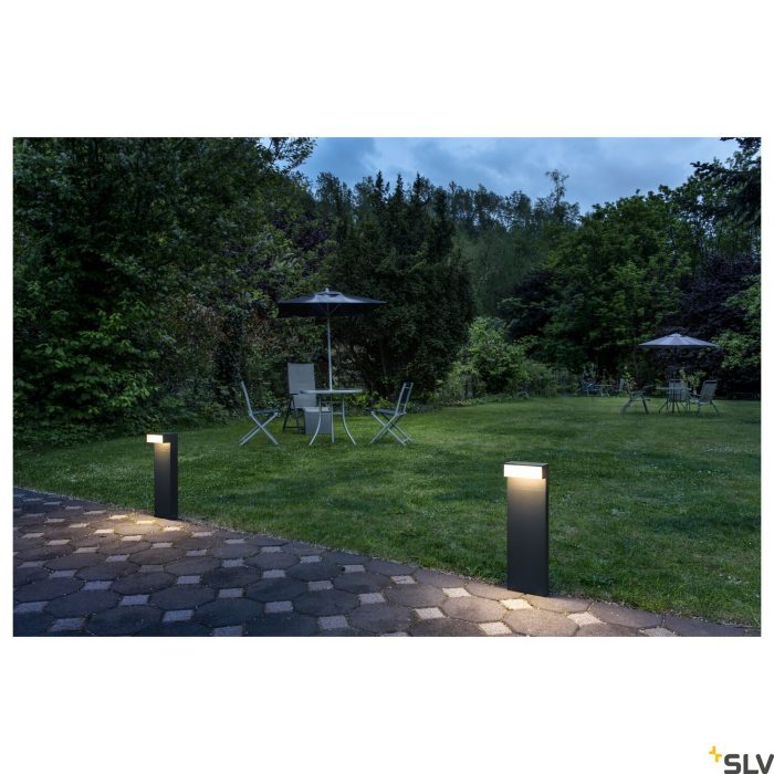 Outdoor LED free-standing light horizontal anthracite CCT switch 3000/4000K