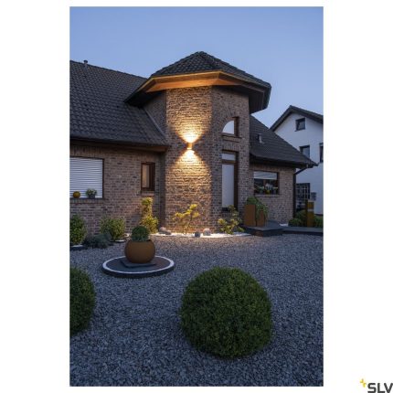 outdoor LED surface-mounted wall light round rust CCT switch 3000/4000K