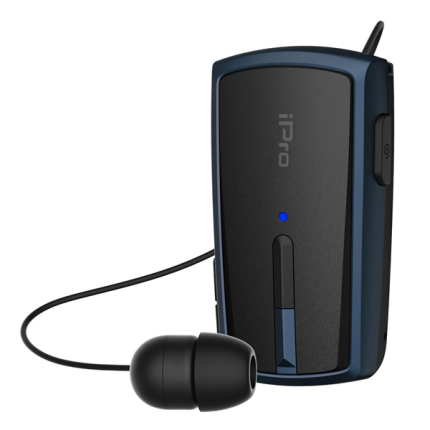 iPro Bluetooth Headset RH120 Retractable Black-Blue