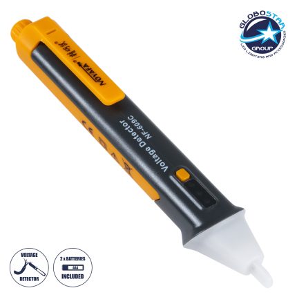 GloboStar 79990 Επαγγελματικός Ανιχνευτής Τάσης ΑC - Voltage Detector Χωρίς Επαφή 50-1000V με Φακό LED - Ένδειξη LED - Ρύθμηση Ευαισθησίας - Ένδειξη Ισχύος Σήματος - Εργαλείο Ηλεκτρολόγου