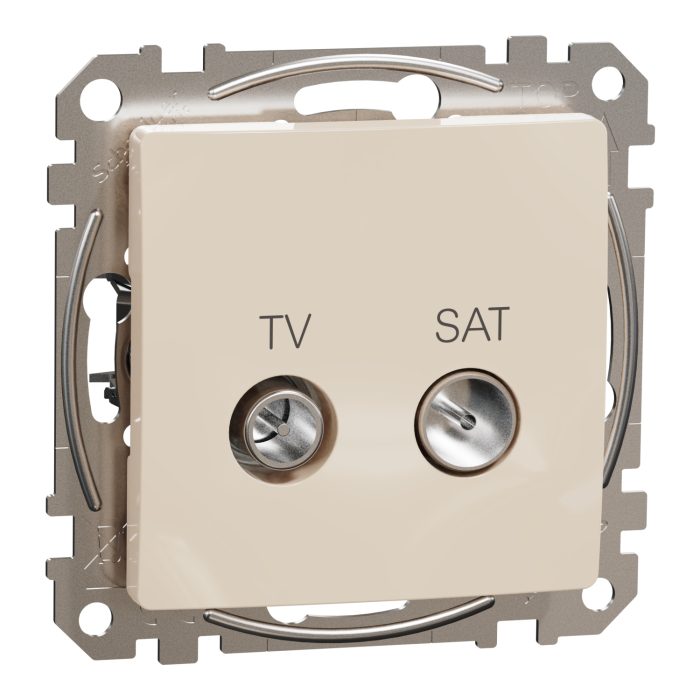 Sedna Design TV SAT πρίζα τερματική 4DB Μπεζ