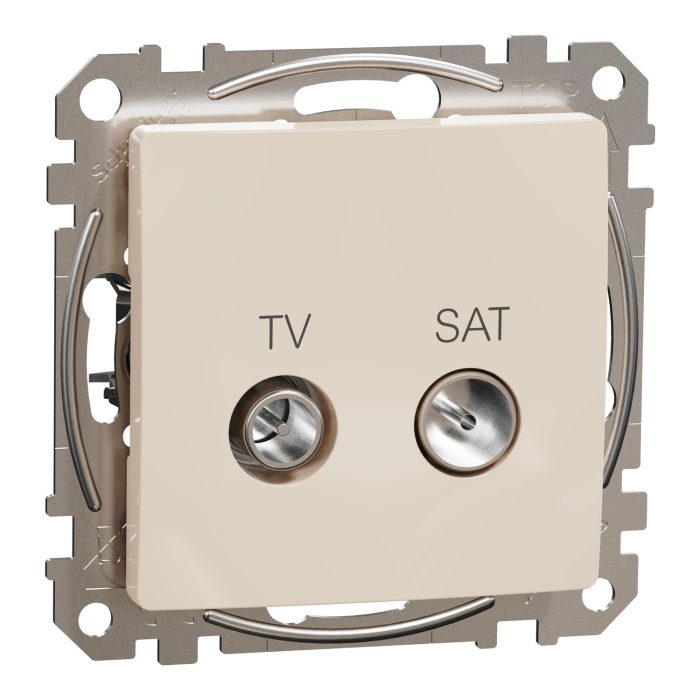 Sedna Design TV SAT πρίζα διέλευσης 7DB Μπεζ