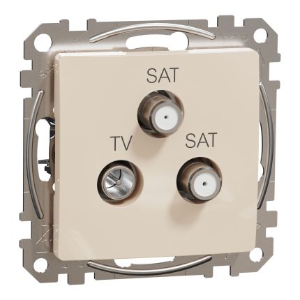 Sedna Design TV-SAT-SAT τερματική 4DB Μπεζ