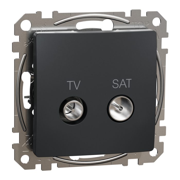 Sedna Design TV SAT πρίζα διέλευσης 7DB Ανθρακί