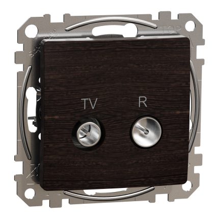 Sedna Elements TV R πρίζα τερματική 4DB Wood Wenge