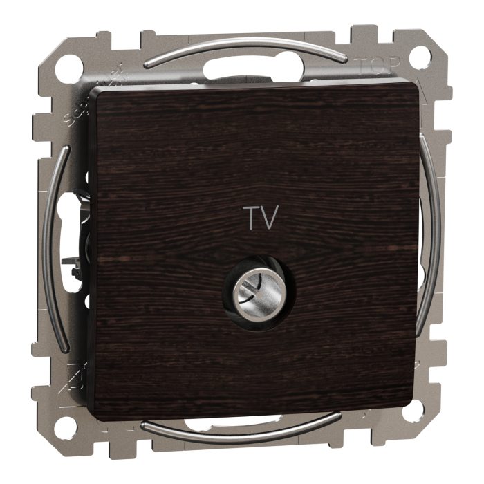 Sedna Elements TV πρίζα διέλευσης 7DB Wood Wenge