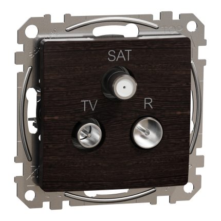 Sedna Elements TV-R-SAT τερματική 4DB Wood Wenge