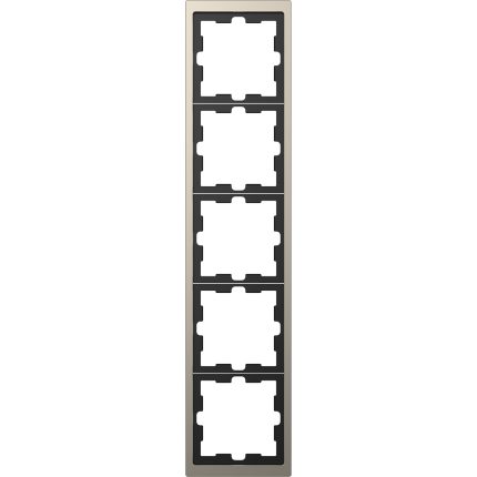 Merten D-Life πλαίσιο 5 θέσεων Nickel Metallic