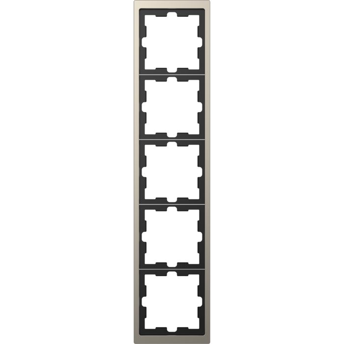 Merten D-Life πλαίσιο 5 θέσεων Nickel Metallic