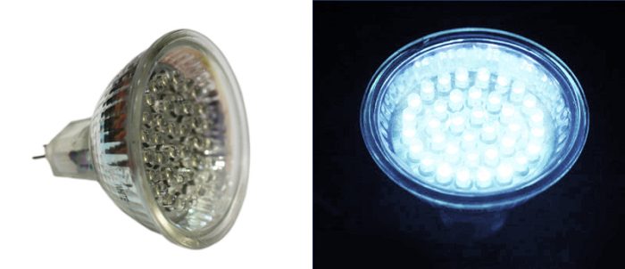 Led Λαμπα Par16 Me 36Led 1.9W 12Vdc 30° Ψυχρο 6200Κ