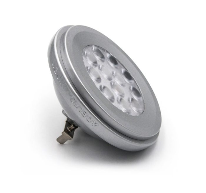 Led Λαμπα Αλουμινιου Ar111 12W 12Vac/Dc 24° 6200Κ Ψυχρο