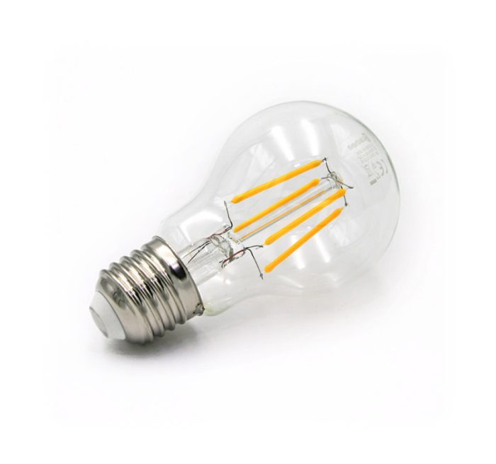 Led Λαμπα Cog Αχλαδι Διαφανο Ε27 4W 230V Θερμο