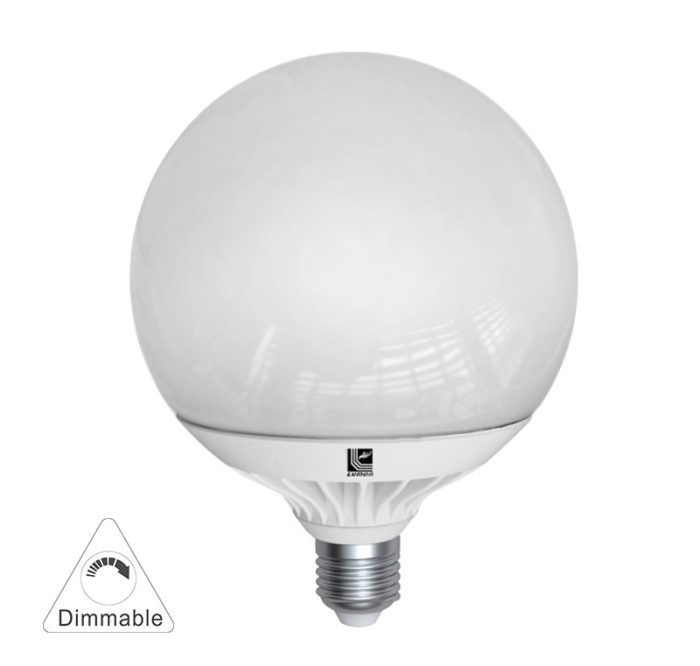 Led Λαμπα Globe Φ125 Αλουμινιο E27 15W Ντιμαριζομενο Ψυχρο