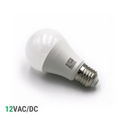 Led Λαμπα Αχλαδι Ε27 6W 12V Ac/Dc Λευκο 4000Κ