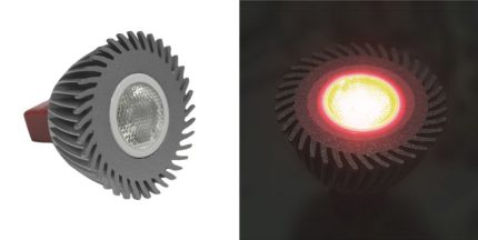 Led Λαμπα Ισχυος Mr16 3W 12Vac/Dc 1 Led 30° Κοkkinη