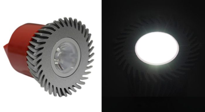 Led Λαμπα Ισχυος Mr16 3W 230V 1 Led 10° Ψυχρο 6200Κ