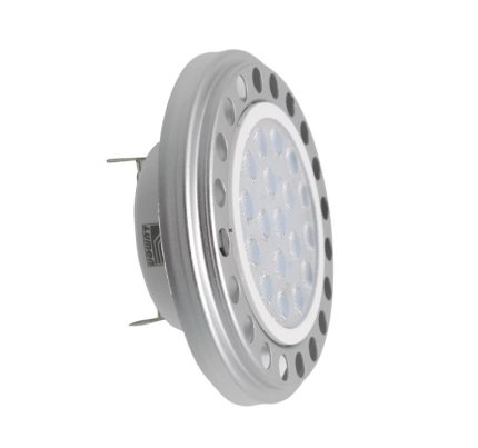 Led Λαμπα Αλουμινιου Ar111 12W 12Vac/Dc 24° 4000Κ Λευκο