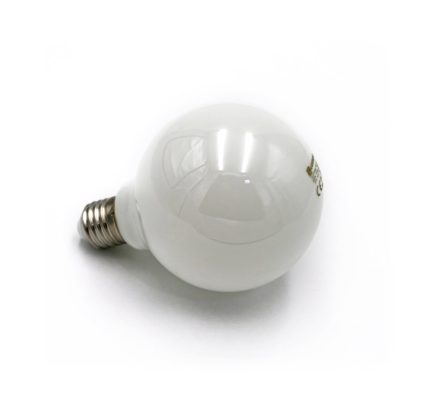 Led Λαμπα Cog Globe Φ95 Γαλακτος Ε27 8W 230V Λευκο