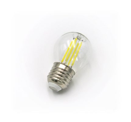 Led Λαμπα Cog Σφαιρικο Διαφανο Ε27 4W 230V Θερμο