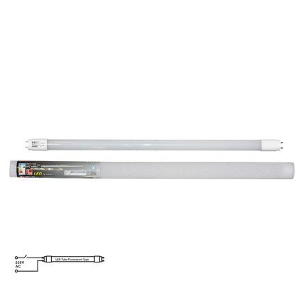 Led Λαμπα Γυαλινη T8 60Cm 9W 230V Μονης Τροφοδοσιας Ψυχρο