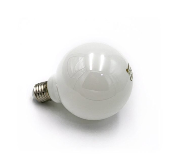 Led Λαμπα Cog Globe Φ95 Γαλακτος Ε27 10W 230V Λευκο