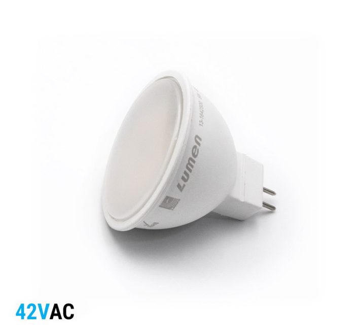 Led Λαμπα Mr16 5W 42Vac 105° Θερμο 3000Κ