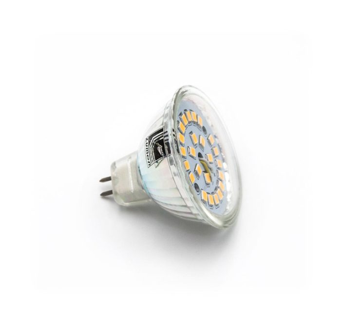 Led Λαμπα Mr16 Γυαλινο 5W 12Vac/Dc 105° Ντιμαριζομενο Θερμο