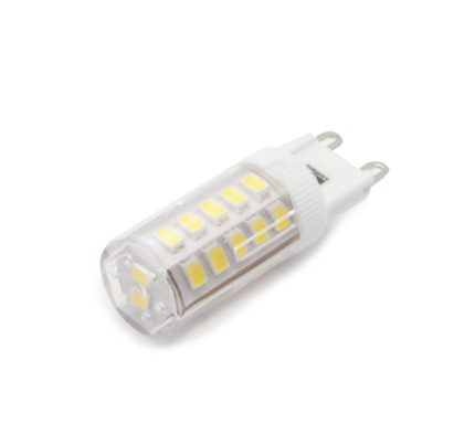 Led Λαμπα Smd Κεραμικο G9 4W 230Vac Διαφανη Λευκο 4000Κ