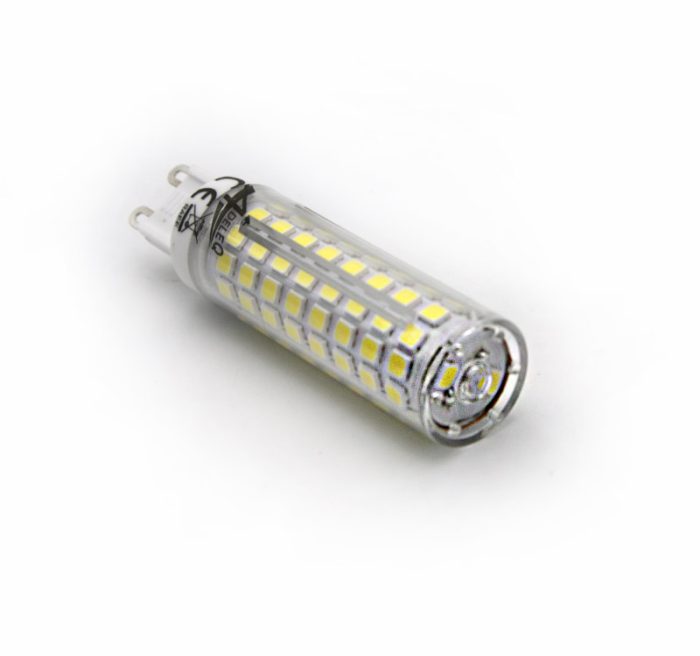 Led Λαμπα Smd Κεραμικο G9 9W 230Vac Διαφανη Ψυχρο 6200Κ