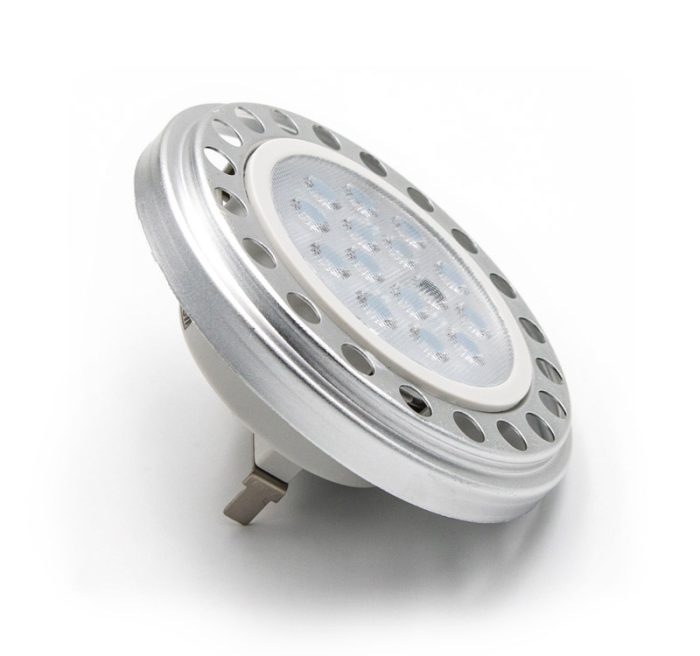 Led Λαμπα Αλουμινιου Ar111 15W 12Vac/Dc 24° 4000Κ Λευκο