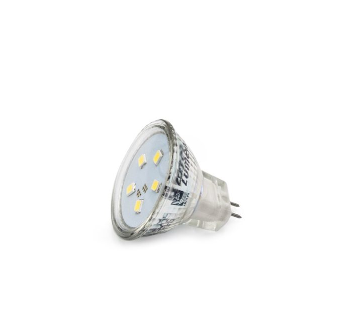 Led Λαμπα Mr11 Γυαλινο 2W 12Vac/Dc 105° Λευκο 4000Κ